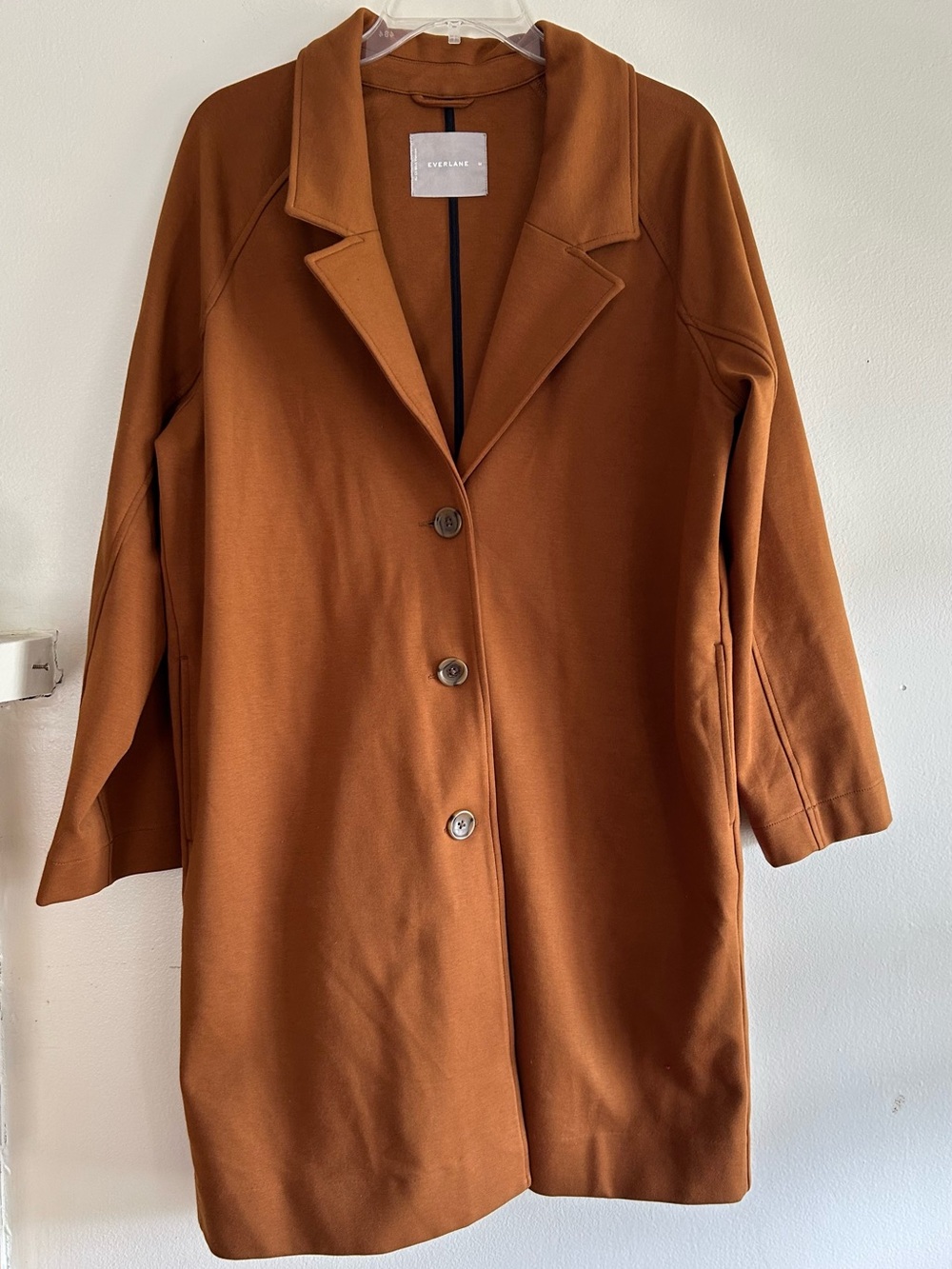 Everlane Dream Coat Jacket Dark Camel Medium